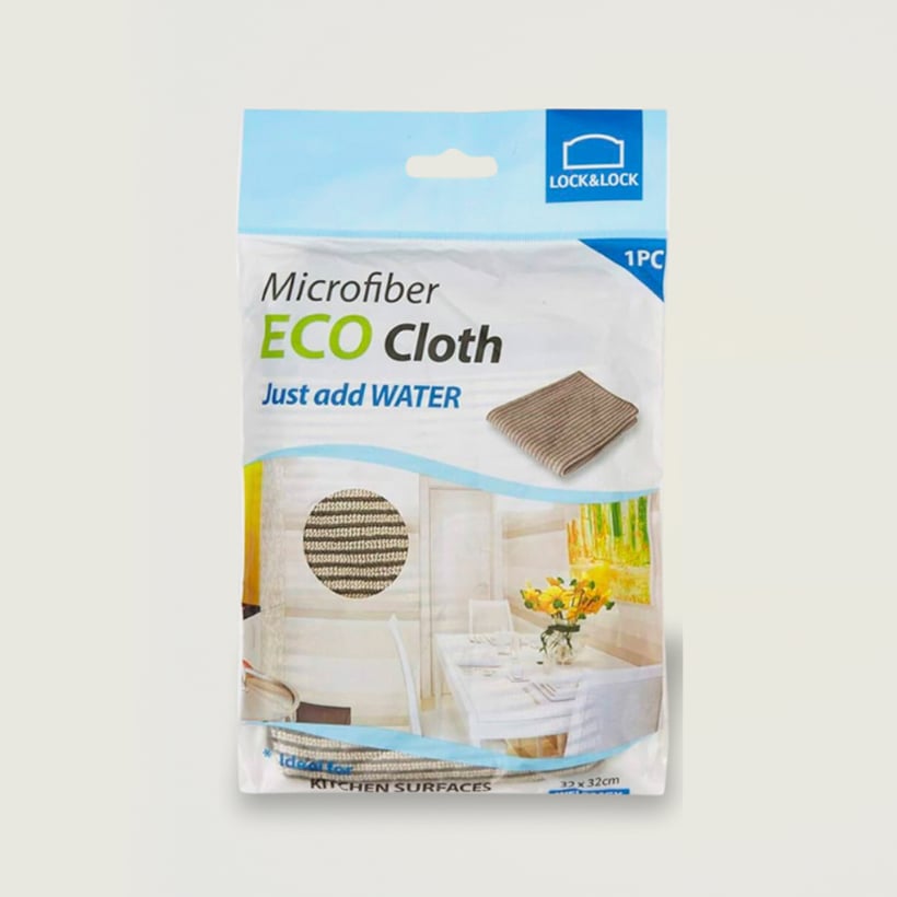 Khăn lau chùi Welcron Eco 32*32cm (T210C-CL11) - Màu xám - WEL024GY